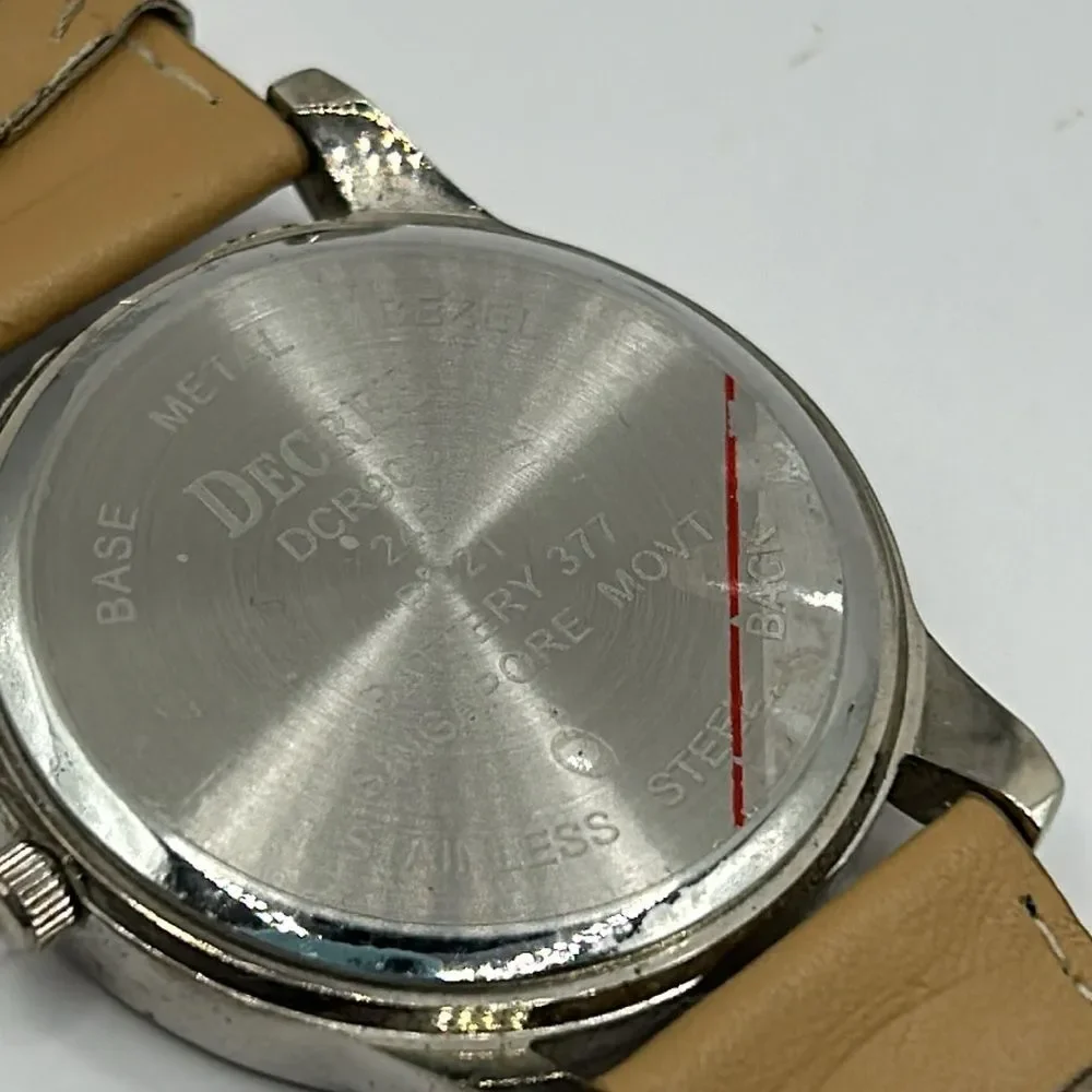 Working! Decree Ladies Large Round Face Watch